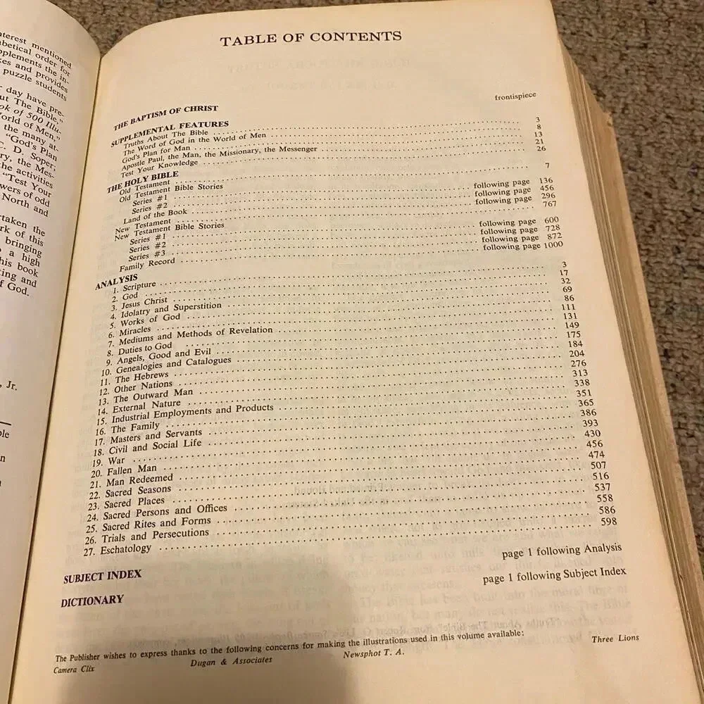 Vintage Holy Bible Analytical Edition Crusade Publisher inc 1970 Thick Book 598P